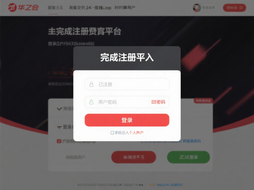 华体会注册登录登录 (华体会注册登录登录,开启您的专属娱乐之旅!) 完成注册后,登录是进入平台的第一步。用户只需在首页